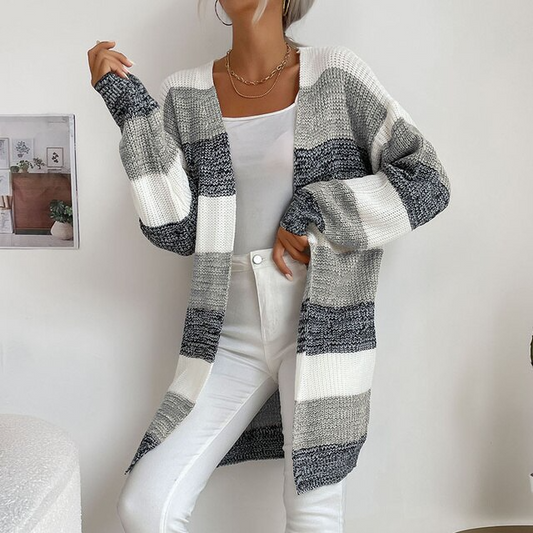 Jersey Largo de Punto Patchwork