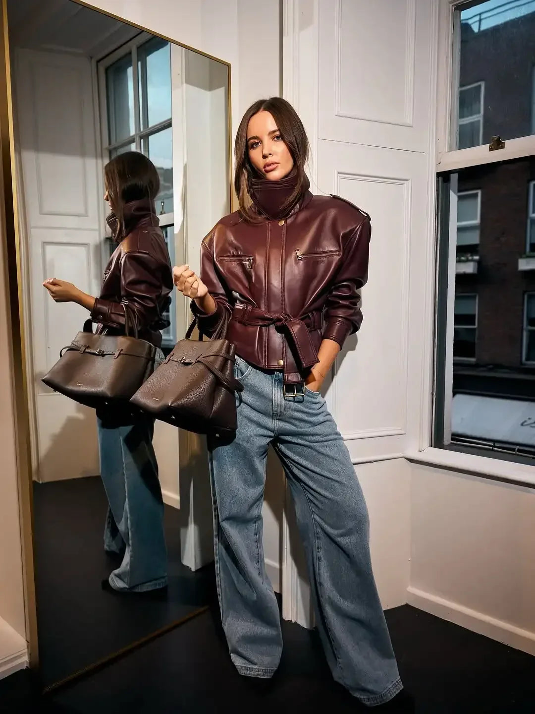 Chaqueta Burdeos para Mujer