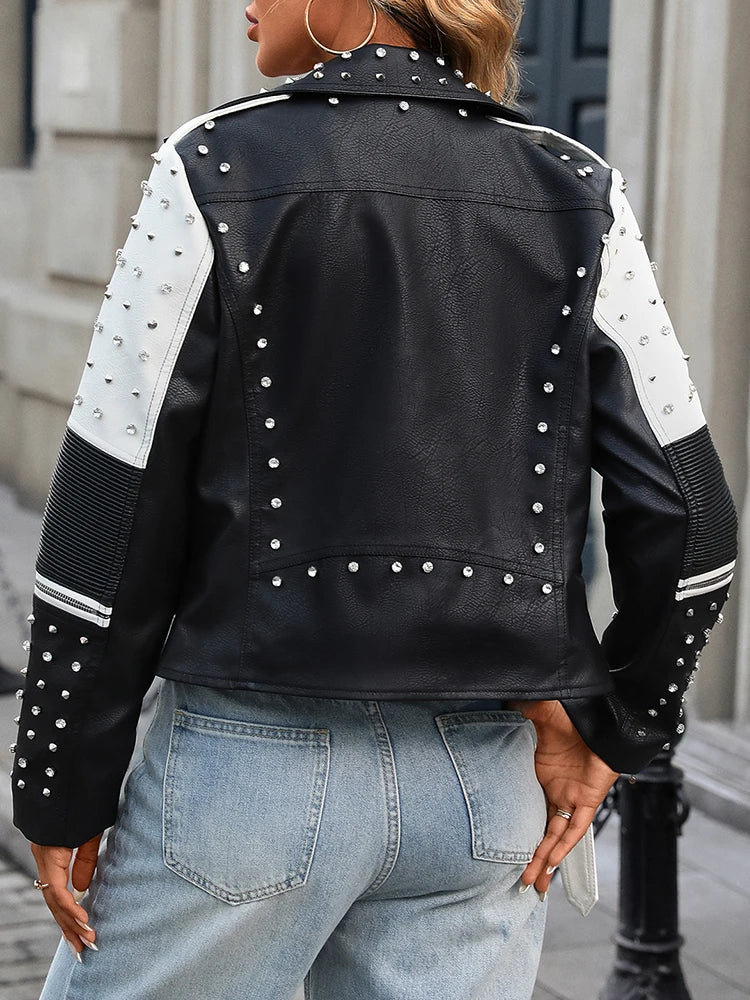 Chaqueta Motera Noiré Rivet