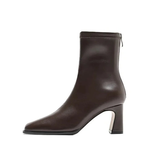 Botines Vintage de Cuero Sintético