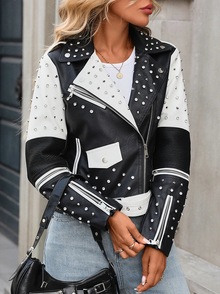 Chaqueta Motera Noiré Rivet