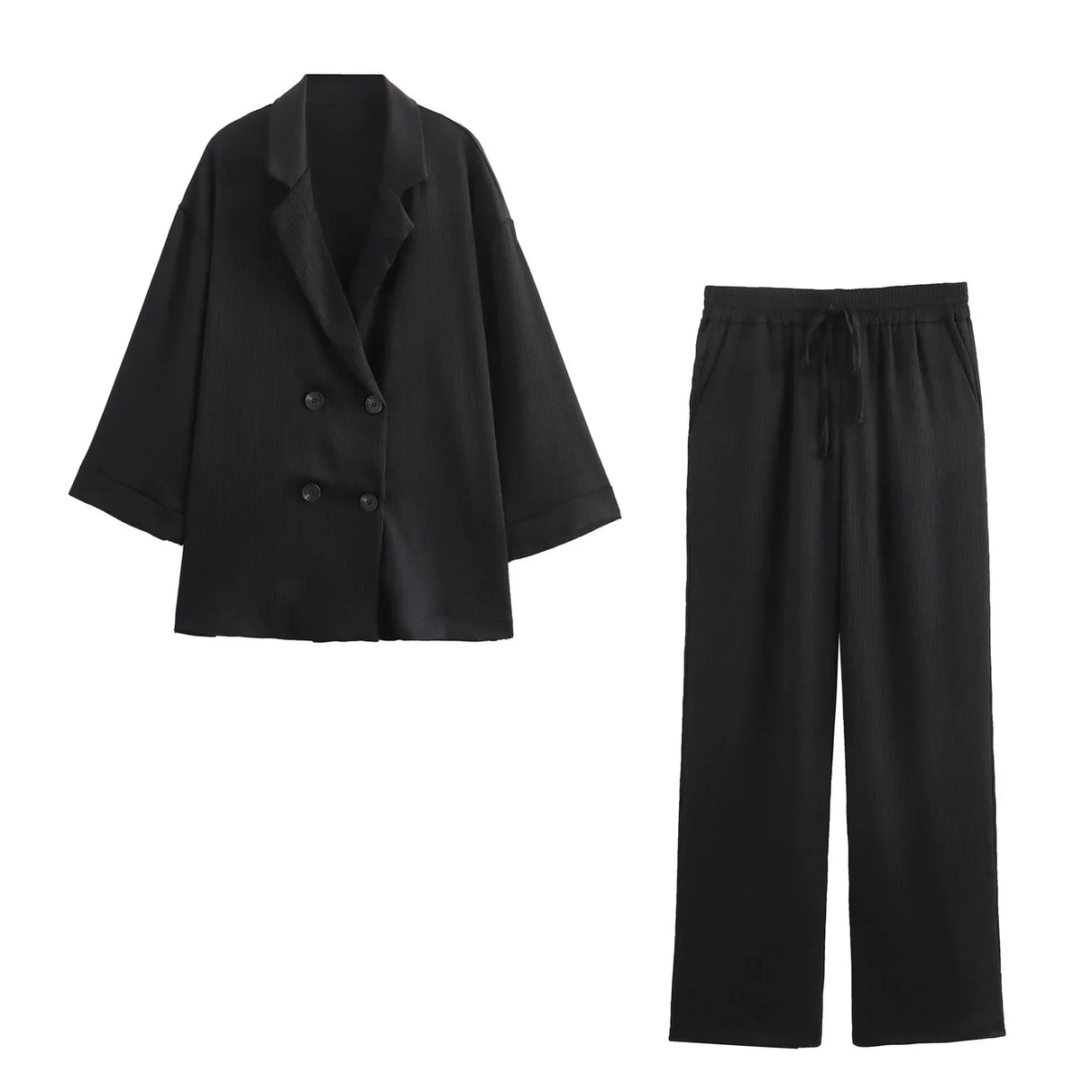 Conjunto de Blazer Cruzado para Mujer