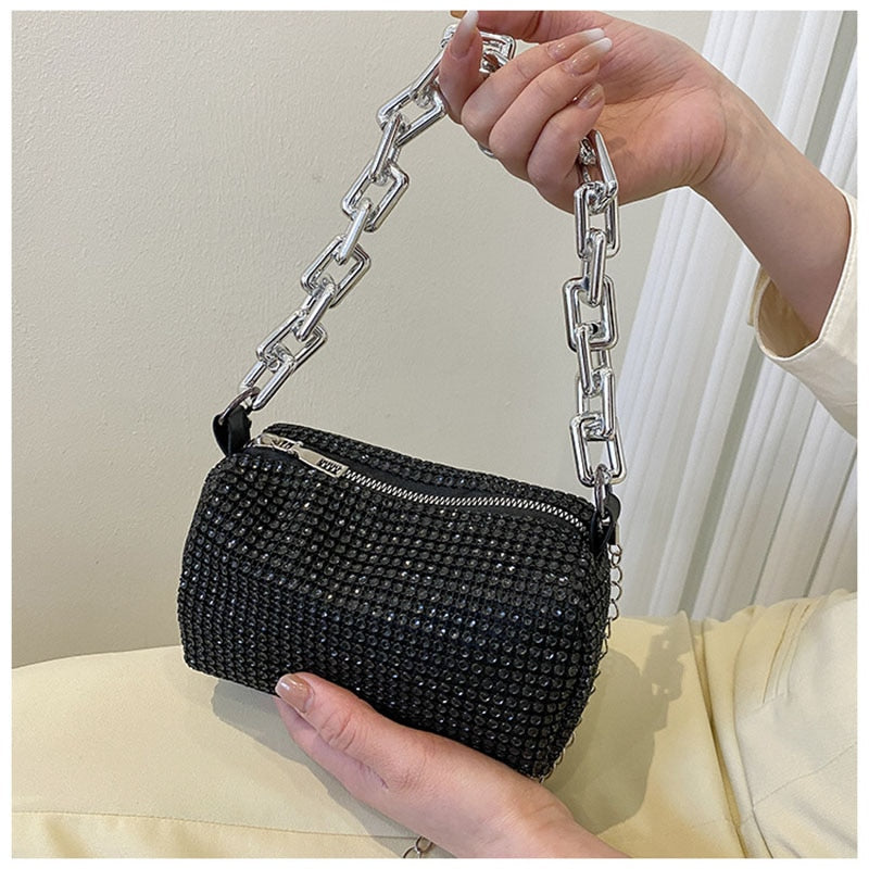 Bolso Sandler con pedrería