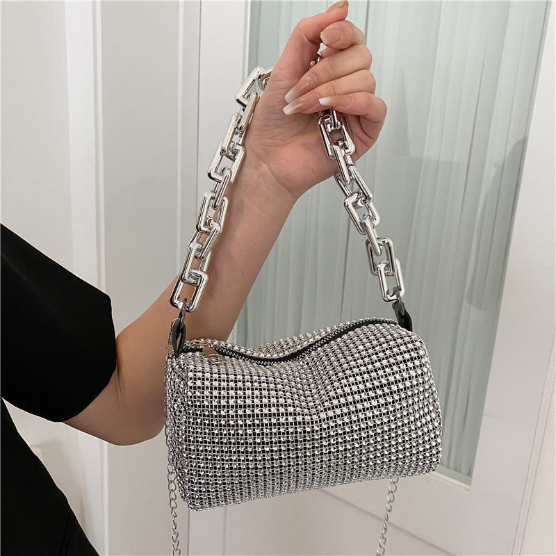 Bolso Sandler con pedrería