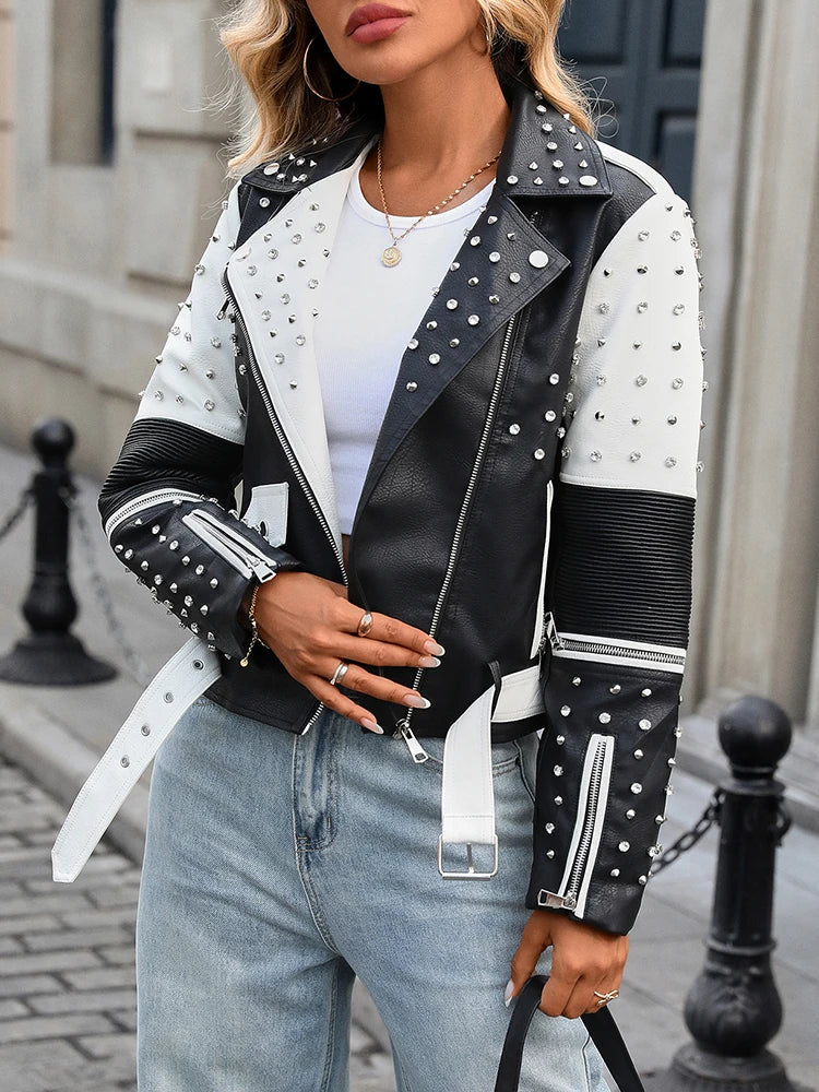 Chaqueta Motera Noiré Rivet