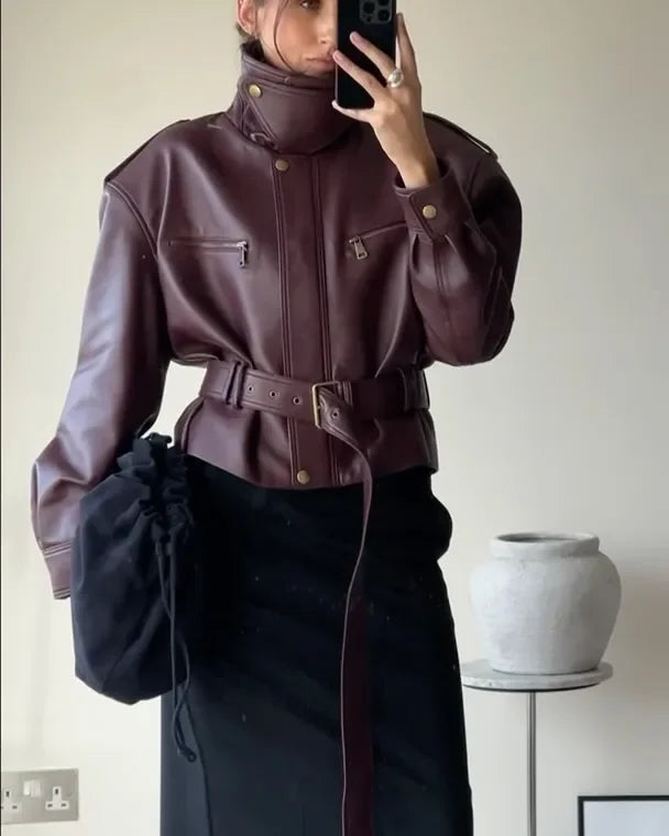 Chaqueta Burdeos para Mujer
