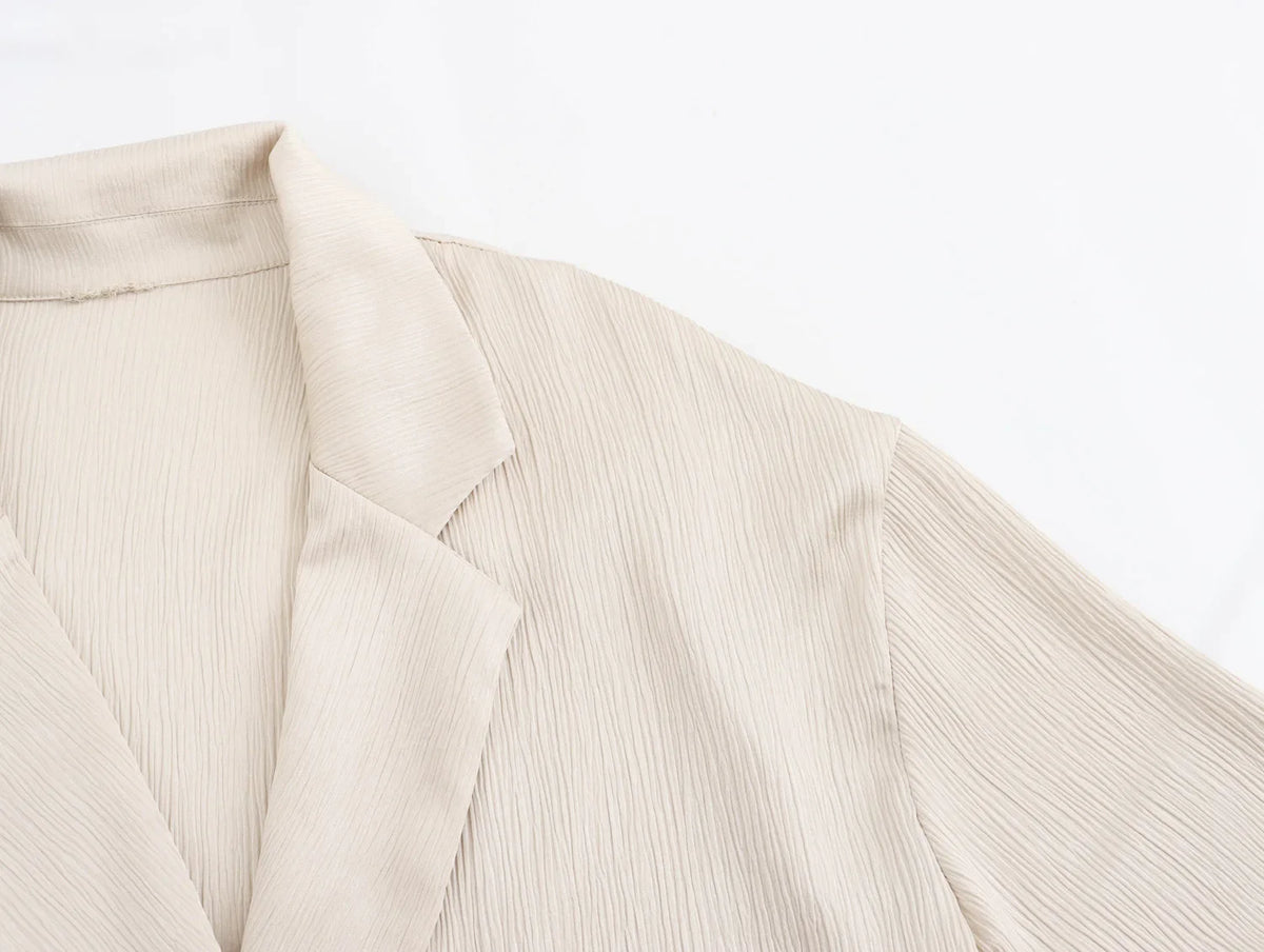 Conjunto de Blazer Cruzado para Mujer
