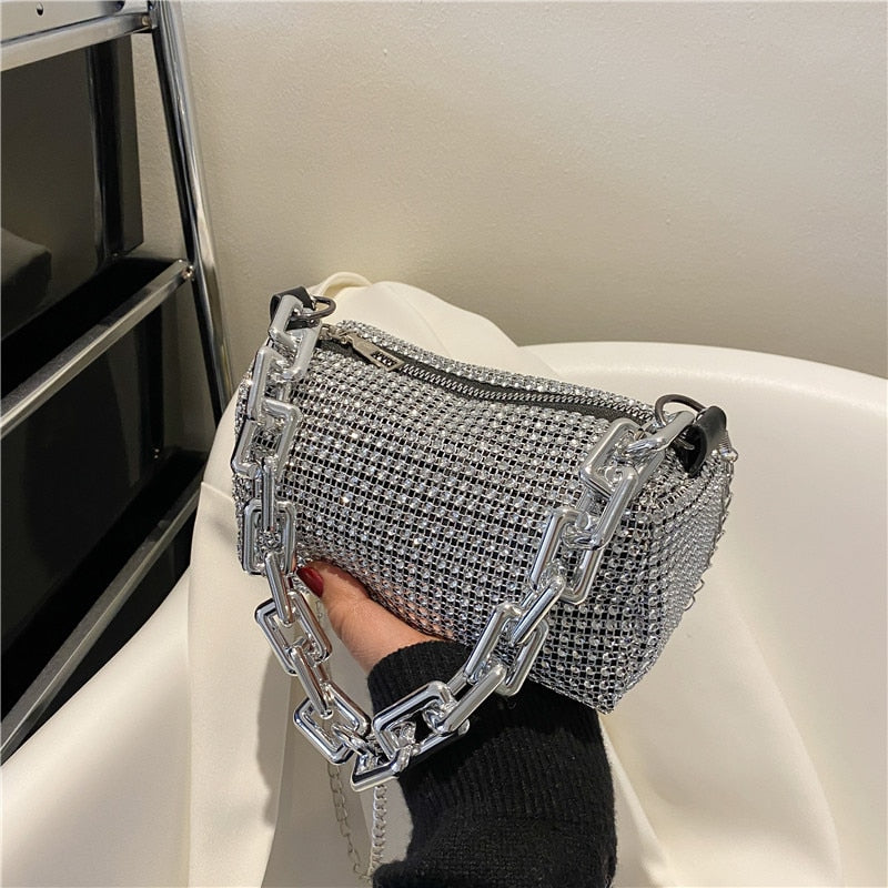 Bolso Sandler con pedrería