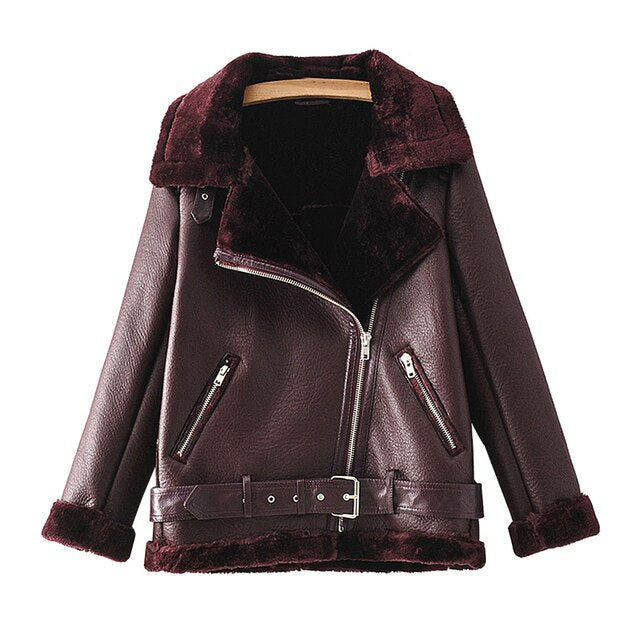 Chaqueta Mesha de Cuero Sintético