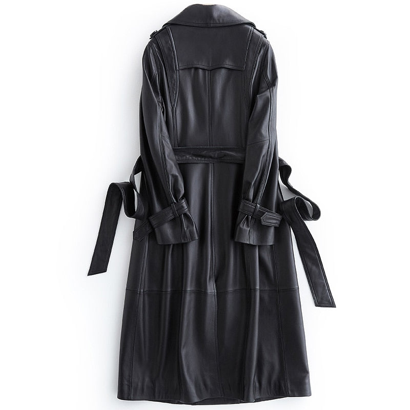 Gabardina Frederica Efecto Cuero