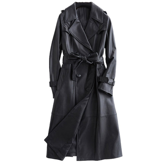Gabardina Frederica Efecto Cuero
