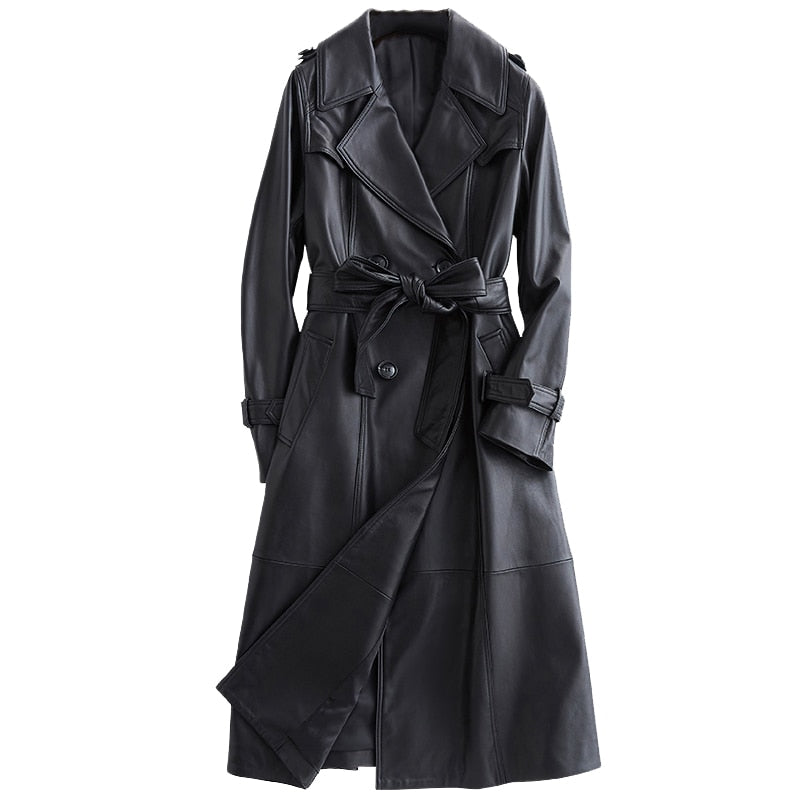 Gabardina Frederica Efecto Cuero